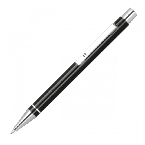 Metalowy długopis półżelowy Almeira czarny 374103 (4)