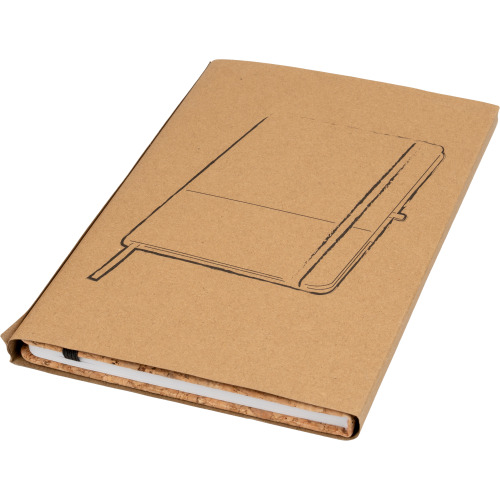 Notes A5 z elementami z korka NANTES Czerwony 139505 (5)