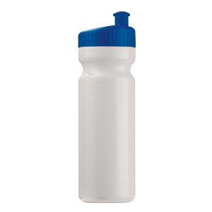 Bidon Sportowy Design 750ml Biały / ciemnoniebieski