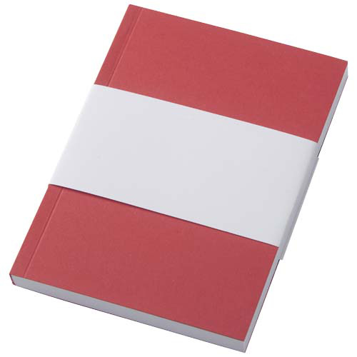 Notatnik A6 Novella Austen z miękkiej okładki z materiału z recyklingu, 100 kartek Czerwony 21026221 (5)