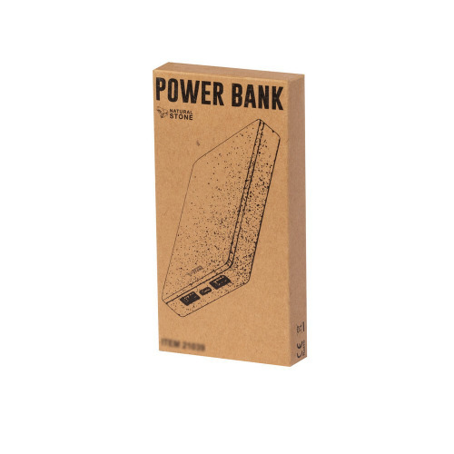 Power bank 5000 mAh z ekstraktu kamienia Biały V2001-02 (5)