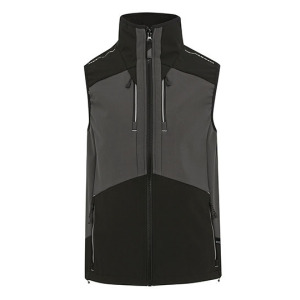 Kamizelka Ocieplana Softshell Wodoodporna - Slate Grey & Black