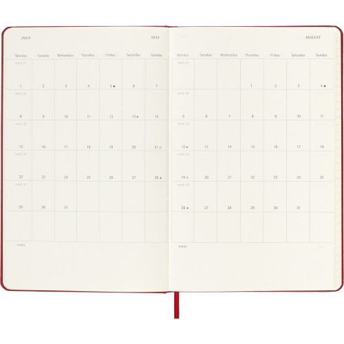 Kalendarz z notatnikiem MOLESKINE czerwony VM399-05/2024 (13)
