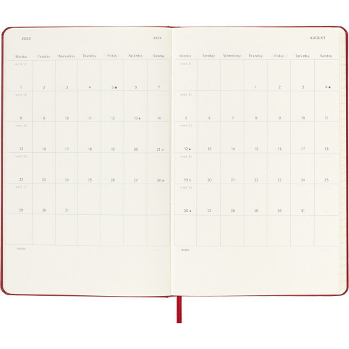 Kalendarz MOLESKINE Czerwony VM399-05/2024 (5)