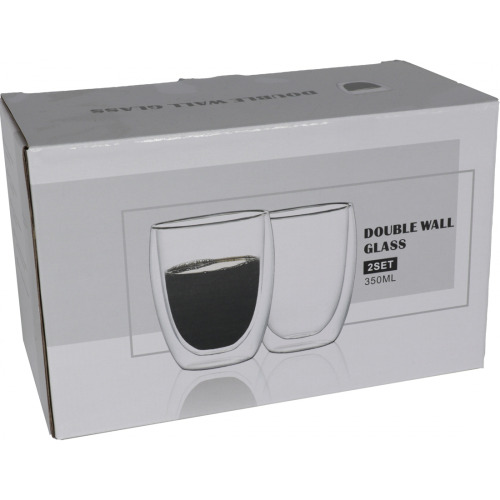 Szklanki do cappuccino 350 ml 2 szt. Przeźroczysty 8382366 (4)