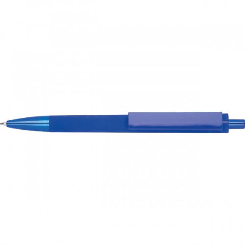 Długopis plastikowy z ABS z recyklingu soft touch Monterrey Niebieski 524604 