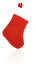 Skarpeta świąteczna czerwony V7553-05  thumbnail