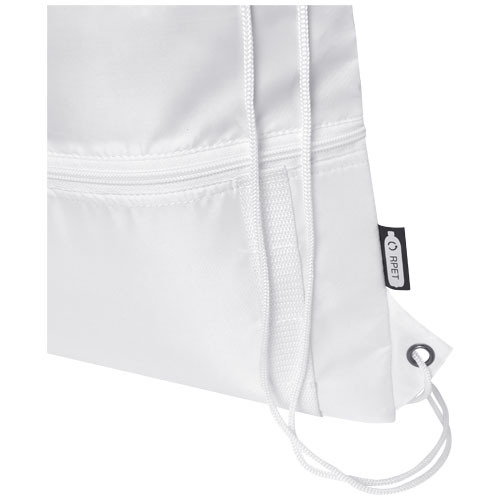 Adventure termoizolowana torba ściągana sznurkiem o pojemności 9 l z materiału z recyklingu z certyfikatem GRS Biały 12064701 (6)