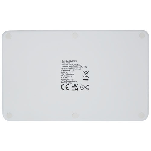 Medake 10 W bambusowa bezprzewodowa ładowarka Beżowy 12425202 (4)