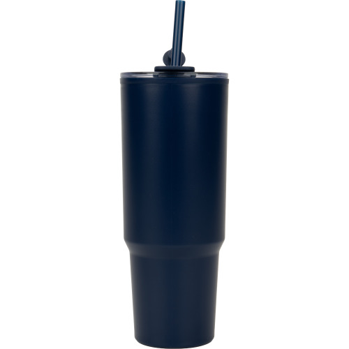 Kubek ze słomką XXL 1200 ml TEODORA Granatowy 8468644 (8)