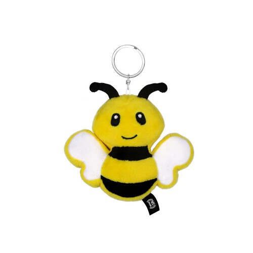 Pluszowa pszczoła RPET z chipem NFC, brelok | Zibee żółty HE795-08 (1)