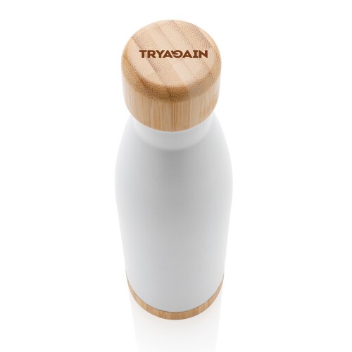 Butelka termiczna 700 ml, bambusowy element biały P436.793 (4)