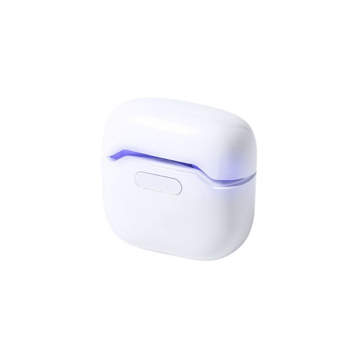 Bezprzewodowe słuchawki douszne w stacji ładującej ze sterylizacją UV-C Biały V0183-02 (5)