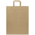 Kraft torba papierowa 80 g/m2 z płaskimi uchwytami — 25 x 15 x 32 cm Kraftowy brąz 1PQ01206 (1) thumbnail