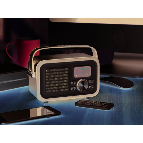 Głośnik Bluetooth RETRO Czarny MO9274-03 (8)