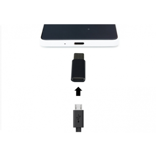 Adapter USB TYP-C/micro USB czarny EG 021303 (2)