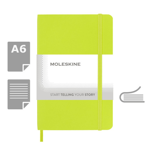 MOLESKINE Notatnik ok. A6 Limonkowy VM203-09 
