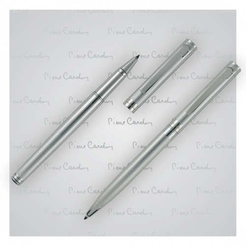 Zestaw piśmienny długopis i pióro kulkowe RENEE Pierre Cardin Szary B0400200IP307 
