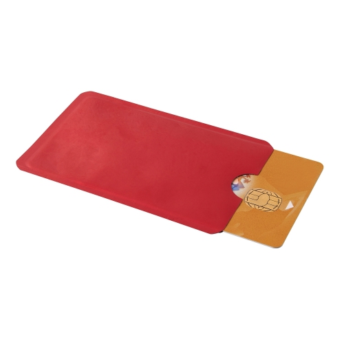 Etui na kartę kredytową, ochrona przed RFID czerwony V0607-05 (5)