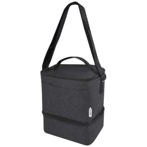 Torba termoizolacyjna na lunch Tundra mieszcząca 9 puszek, wykonana z plastiku PET z recyklingu Heather Charcoal