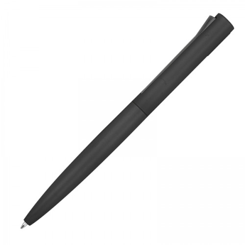 Długopis aluminiowy z recyklingu półżelowy WIEBKE Czarny 1388703 (2)