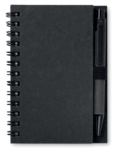 Notatnik A7 z długopisem 40 ka czarny MO8759-03 
