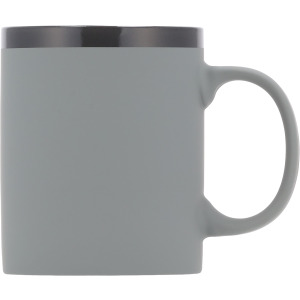 Kubek ceramiczny soft touch 300 ml RONALD Szary
