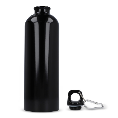 Jednościenna butelka R-SS z karabińczykiem 750ml Czarny LT98739-N0002 (5)