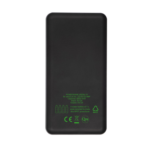 Power bank 8000 mAh RPET | Edgar Szary V8296-19 (2)