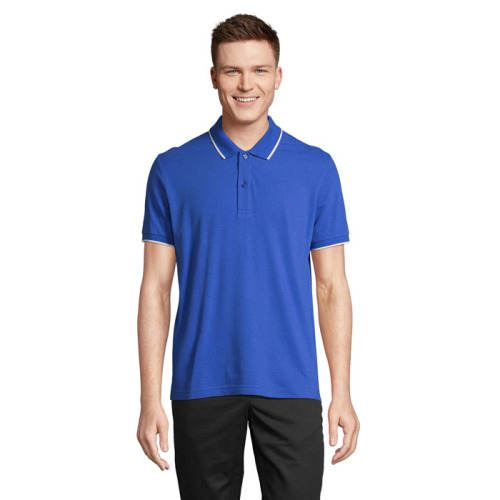 PALERMO POLO SHIRT Królewski Niebieski/biały S04769-RW-S 