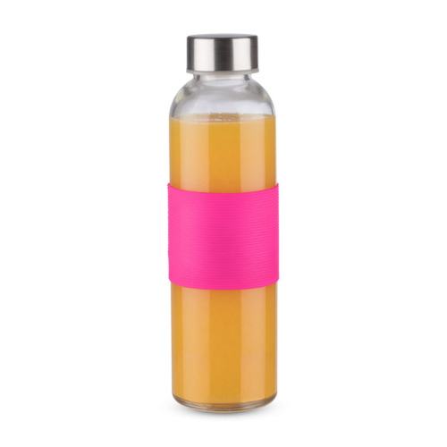 Butelka szklana GLASSI 510 ml Różowy 16207-21 (1)