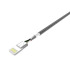 Nylonowy kabel do transferu danych LK30 Lightning Quick Charge 3.0 Szary EG 818507 (2) thumbnail