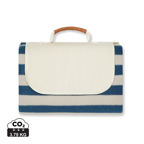 Koc piknikowy VINGA Alba RPET, średni Niebieski VG122-04 (5)