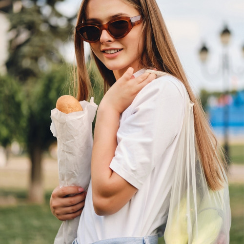 Worek na warzywa i owoce VINCENT Biały 6119506 (5)