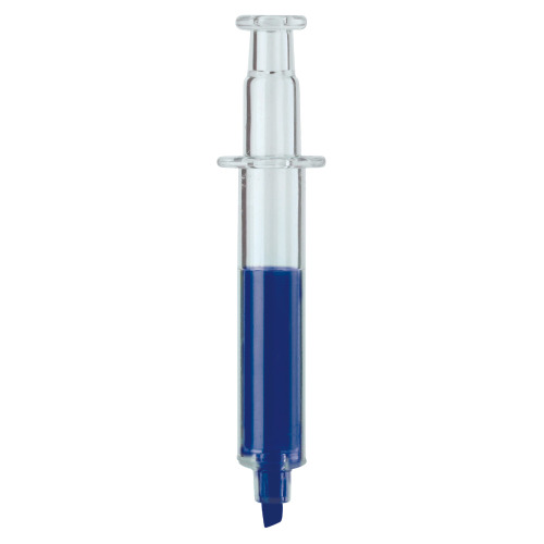 Zakreślacz- strzykawka Transparentny / niebieski LT81458-N0411 (2)