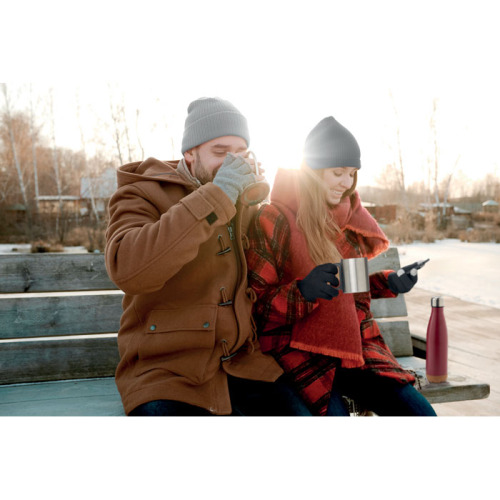 Kubek z podwójną ścianką Srebrny mat MO6600-16 (3)