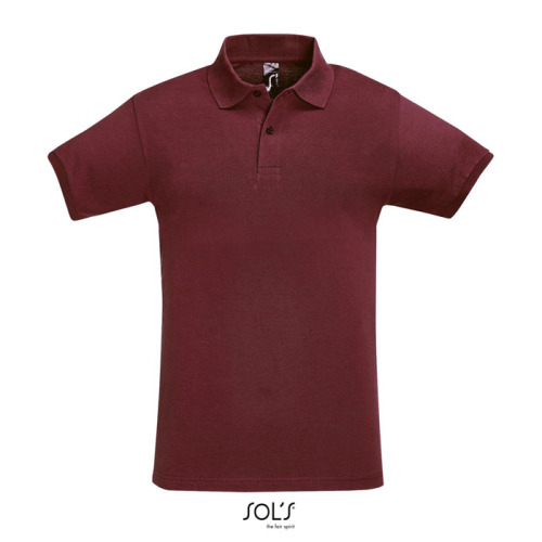 PERFECT Męskie POLO 180g Burgundy S11346-BG-M 