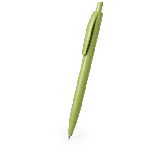 Długopis z włókien słomy pszenicznej zielony V1979-06 