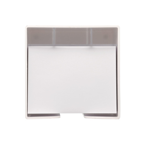 Blok 10x10x10cm w pudełku kostkowym z przegródkami na artykuły biurowe Biały LT91767-N0001 (2)