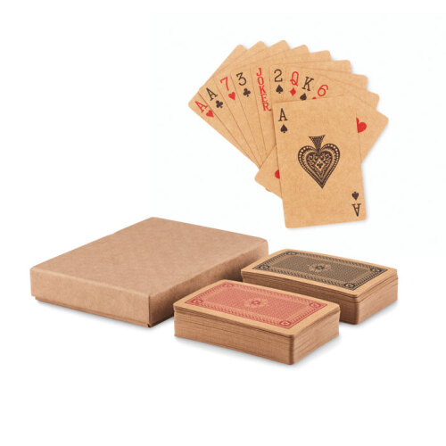 2 talie kart papierowych drewna MO6518-40 