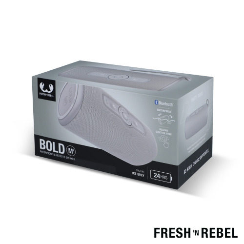 1RB7400 I Fresh 'n Rebel Bold M2-Waterproof Bluetooth speaker Jasnoszary LT49731-N0062 (3)