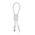Kabel USB-C wielkości breloczka do kluczy 60 W  Biały LT95663-N0001 (1) thumbnail