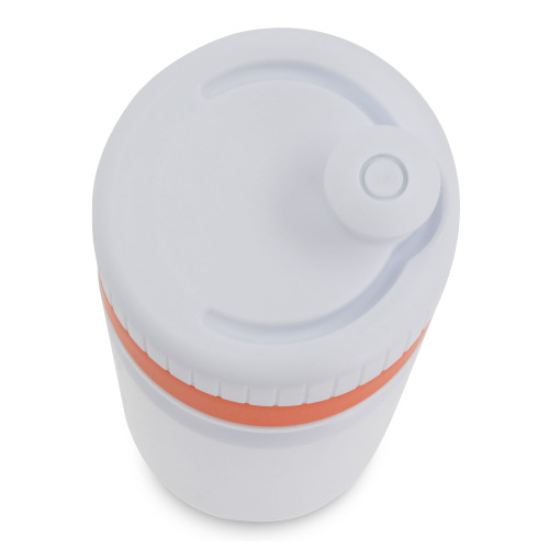 Bidon sportowy z obwódką  750ml Biały / pomarańczowy LT98786-N0126 (3)