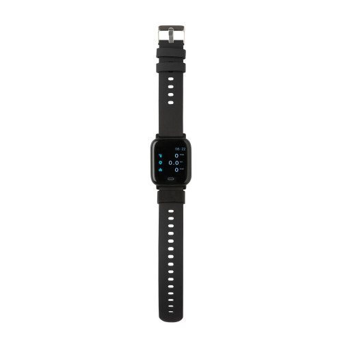 Monitor aktywności Fit Watch, TPE z recyklingu Czarny P330.891 (7)