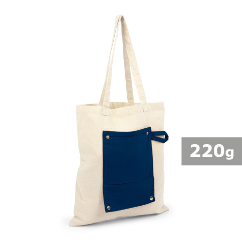 Bawełniana torba na zakupy, składana | Arlo granatowy V7297-04 (9)