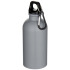 Oregon butelka na wodę o pojemności 400 ml z karabińczykiem posiadająca certyfikat RCS, wykonana ze stali nierdzewnej z jednowarstwową ścianką Szary 10087182  thumbnail
