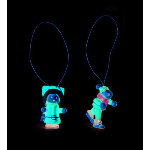 Drewniane ozdoby choinkowe,12 Czerwony CX1059-05 (2)