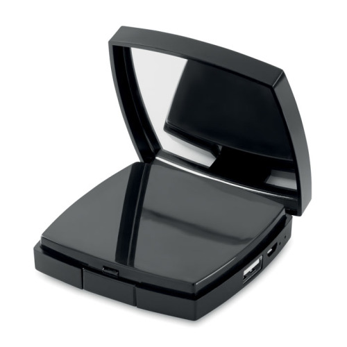 2w1 Powerbank z lusterkiem Czarny MO8884-03 