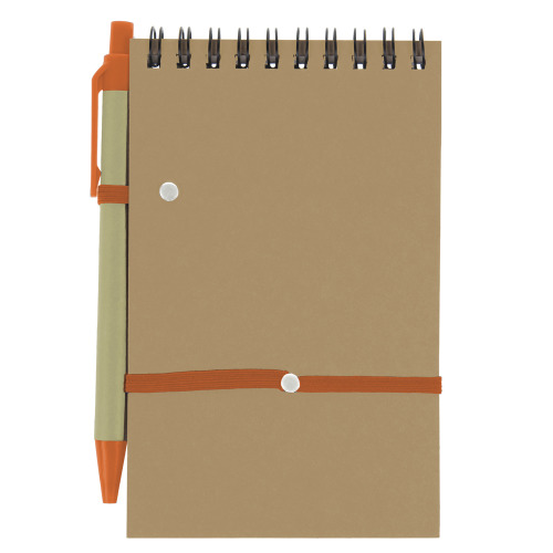Notatnik, karteczki samoprzylepne, długopis pomarańczowy V2718-07 (2)