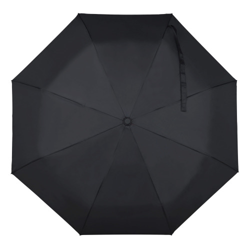 Składany parasol 21” z plastiku z recyklingu automatycznie otwierany Czarny LT97112-N0002 (3)